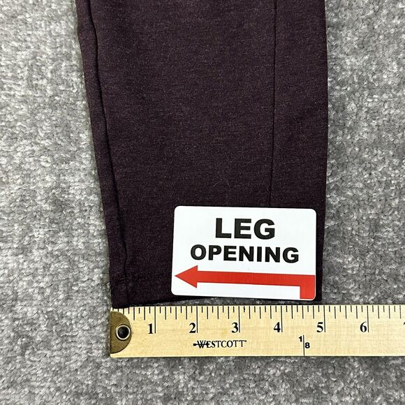 LOFT Outlet Ankle Leggings Women L Purple Pull On Stretch Elastic Waist i36 - Picture 13 of 13
